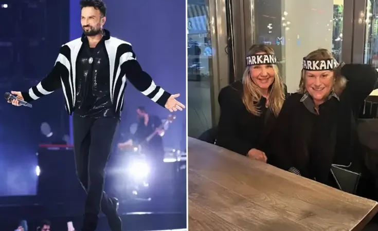 Güler Sabancı da Tarkan hayranı, konsere bandanası ile katıldı