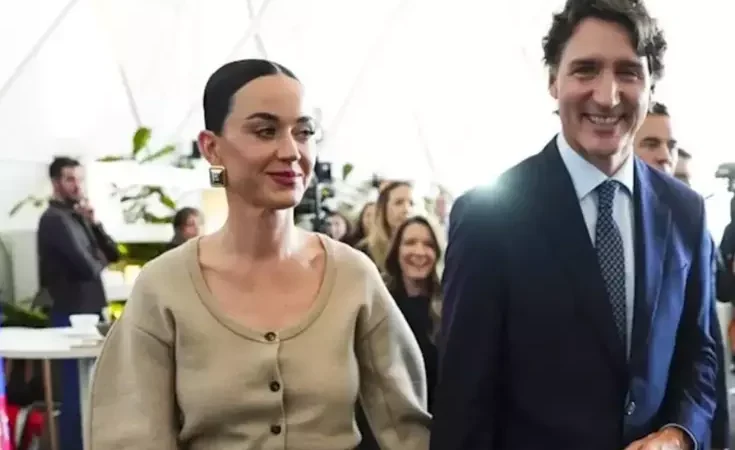 Katy Perry ve Justin Trudeau Davos’ta el ele