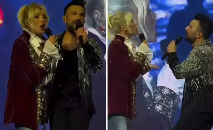 Tarkan’ın sahnesine bu sefer Ajda Pekkan çıktı